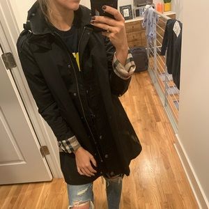 BURBERRY classic black water resistant jacket!